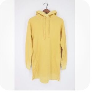 VELVET By Graham & Spencer Dekota Ombre Fleece Hooded Dress Sunny S $198
